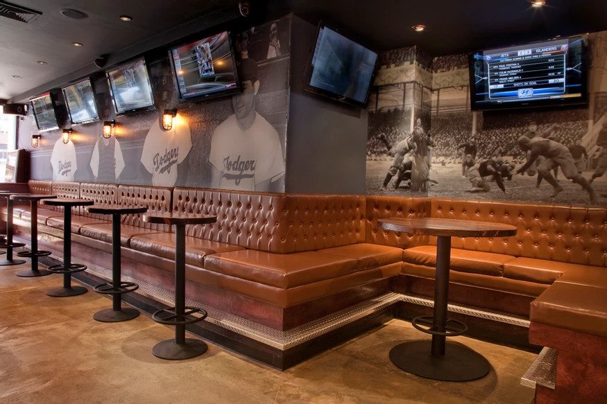 Commercial Interior Design Bench Sports Bar